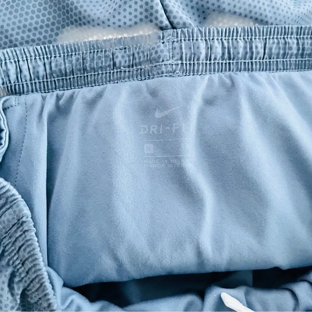 Nike Dri-Fit Light Blue Running Shorts, panty attached size XL